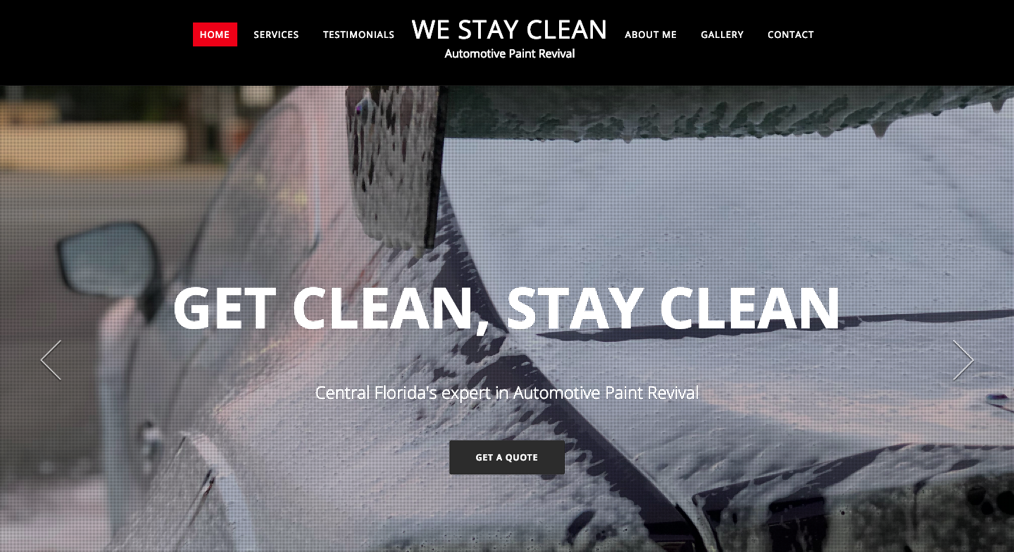 We Stay Clean Homepage
